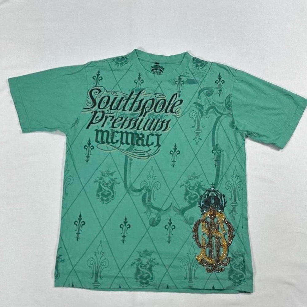 South Pole Men's Teal Graphic Tee